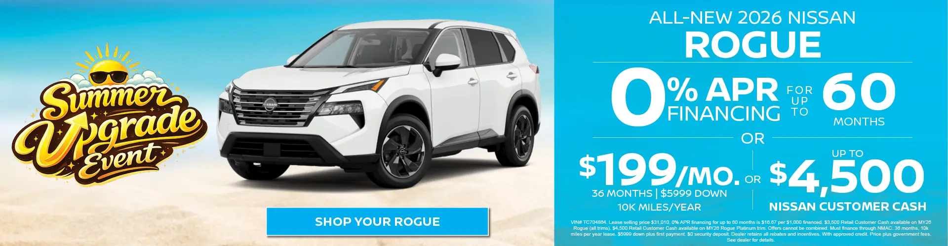 Special offer on    New 2026 Nissan Rogue